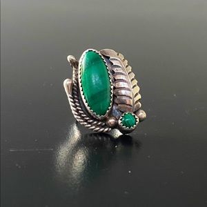 Sterling Silver Malachite Ring